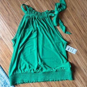 INC International Concepts Emerald Sleeveless Blouse